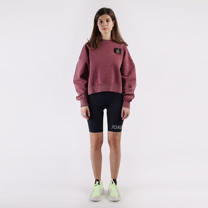 Женская толстовка Jordan Flight Fleece Crew (CV7783-610)  - цена, описание, фото 6